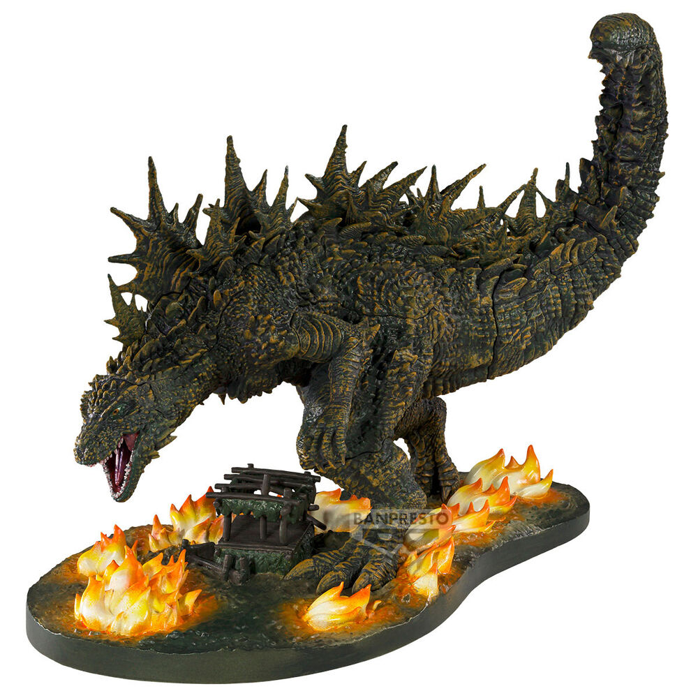 Figura BANPRESTO de Godzilla Minus One con base de llamas - 3