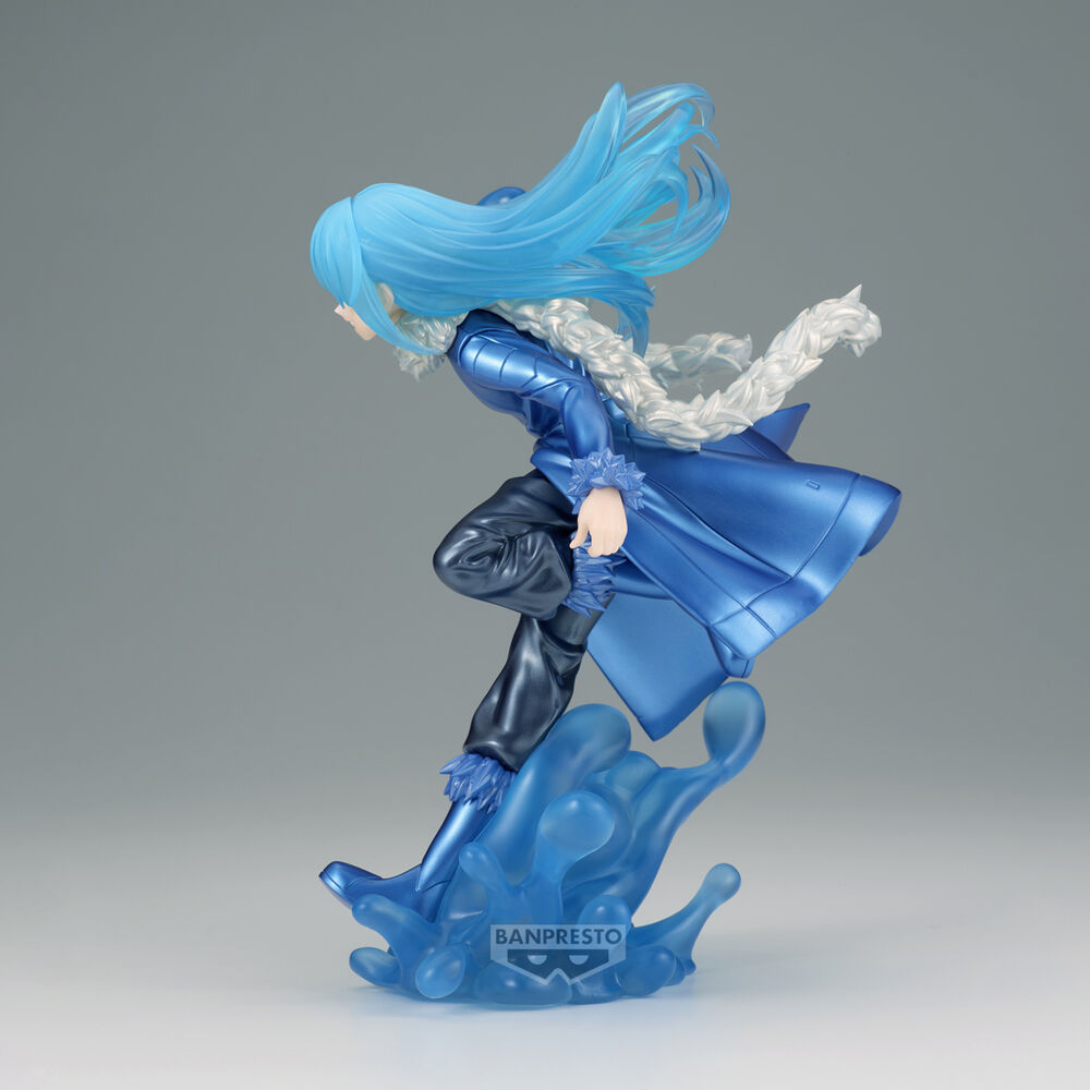 Figura Banpresto de Rimuru Tempest con pose dinámica y efecto de agua azul - 4