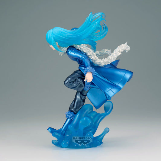 Figura Banpresto de Rimuru Tempest con pose dinámica y efecto de agua azul - 4