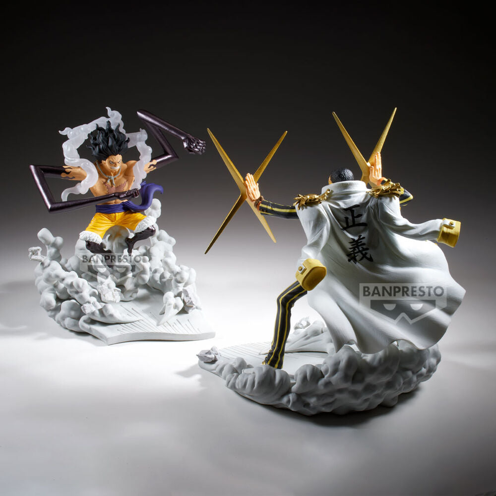 Figura de Monkey D. Luffy Gear 4 Senkokkei de One Piece sobre una base de humo - 4