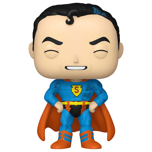 Figura Funko POP! de Superman Golden Age con traje azul y capa roja