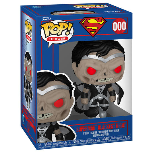 Figura Funko POP! de Superman Blackest Night con traje negro y ojos rojos - 2