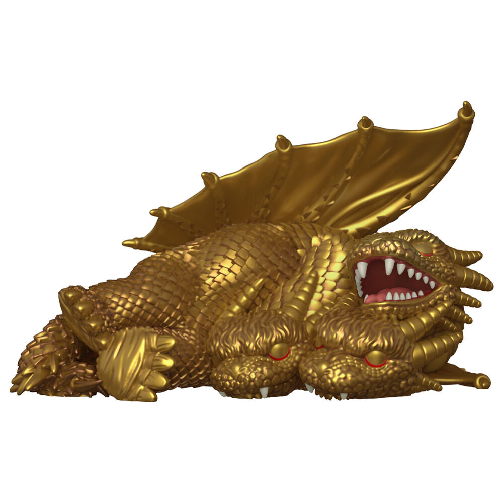 Figura Funko POP! dorada de Sleeping King Ghidorah con tres cabezas y alas