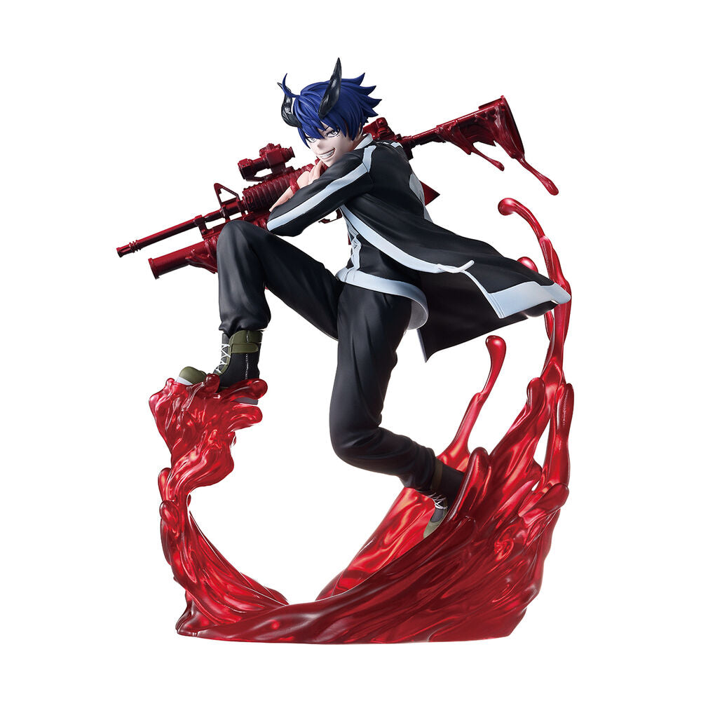 Figura Ichibansho de Shiki Ichinose con arma roja y base de efecto - 3