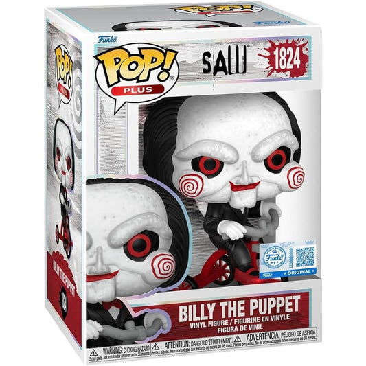 Figura Funko POP Plus de Billy de Saw montado en un triciclo - 2