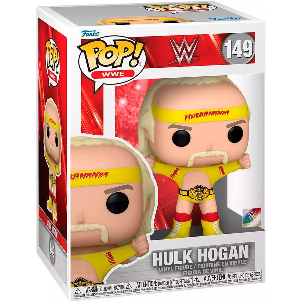 Figura Funko POP! WWE de Hulk Hogan con atuendo amarillo y cinturón de campeonato - 2