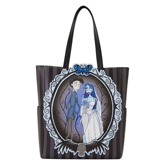 Bolso tote Loungefly de La Novia Cadáver con Emily y Víctor