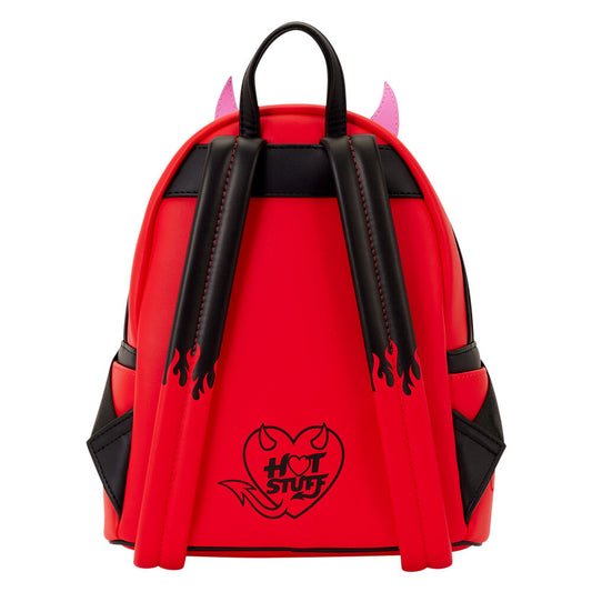 Mochila roja de Casper Loungefly con bolsillo frontal transparente - 3