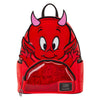 Mochila roja de Casper Loungefly con bolsillo frontal transparente