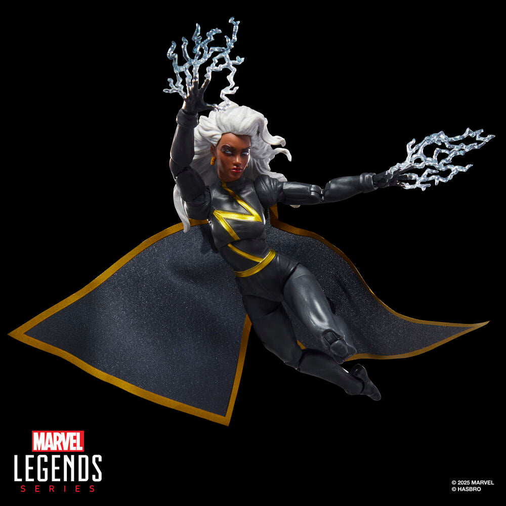 Figura articulada de Tormenta Marvel Legends con capa y efecto de rayos - 6