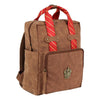 Mochila marrón de Gryffindor Harry Potter con detalles rojos y dorados