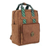 Mochila marrón de polipiel Slytherin Harry Potter con detalles verdes
