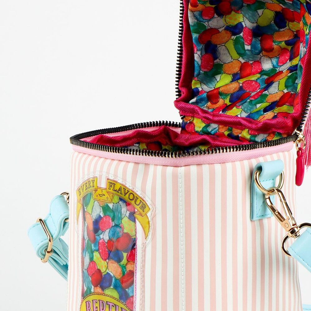 Bolso Honeydukes de Harry Potter con rayas rosas y estampado Bertie Bott’s - 4