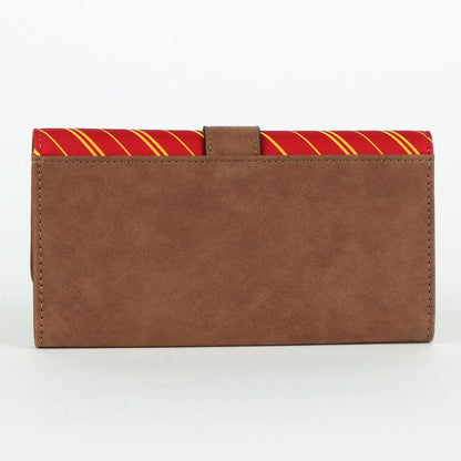Cartera roja y dorada de Gryffindor Harry Potter con escudo frontal - 3