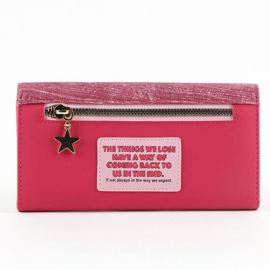 Cartera rosa burdeos de Luna Lovegood Harry Potter con aplique de gafas - 2