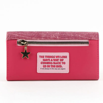 Cartera rosa burdeos de Luna Lovegood Harry Potter con aplique de gafas - 2