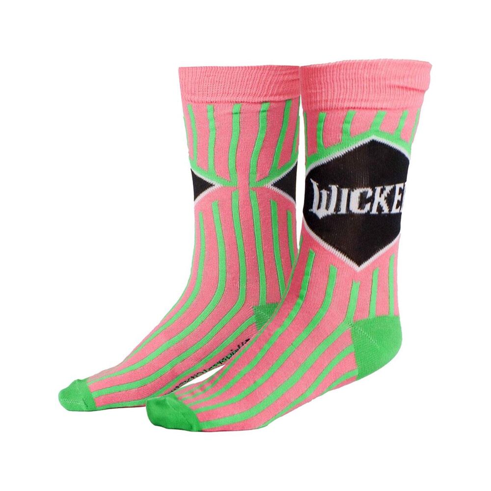 Set de tres pares de calcetines Wicked en rosa, verde y negro - 5