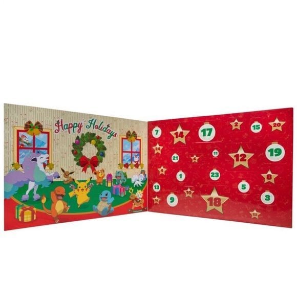 Calendario de Adviento Deluxe Pokémon Jazwares con display navideño, luces y sonido - 3