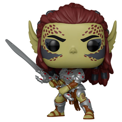 Figura Funko POP! de Lae'zel de Baldur's Gate con espada y armadura