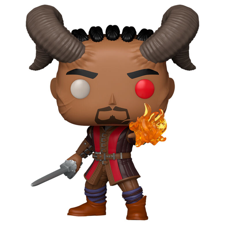 Figura Funko POP! de Wyll de Baldur’s Gate con espada y fuego