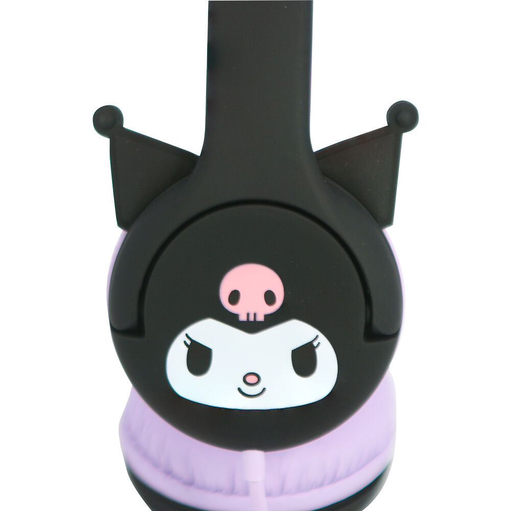 Auriculares infantiles Kuromi Hello Kitty en lila y negro - 4