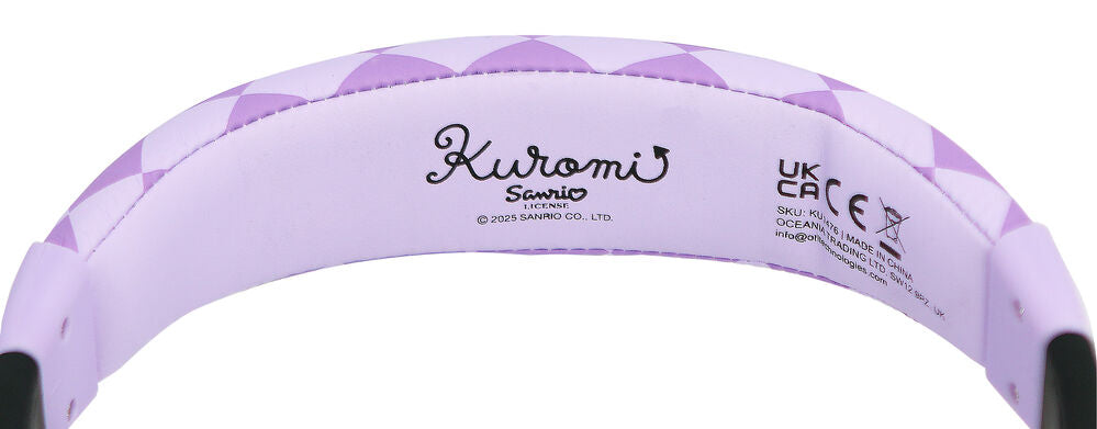 Auriculares infantiles Kuromi Hello Kitty en lila y negro - 5