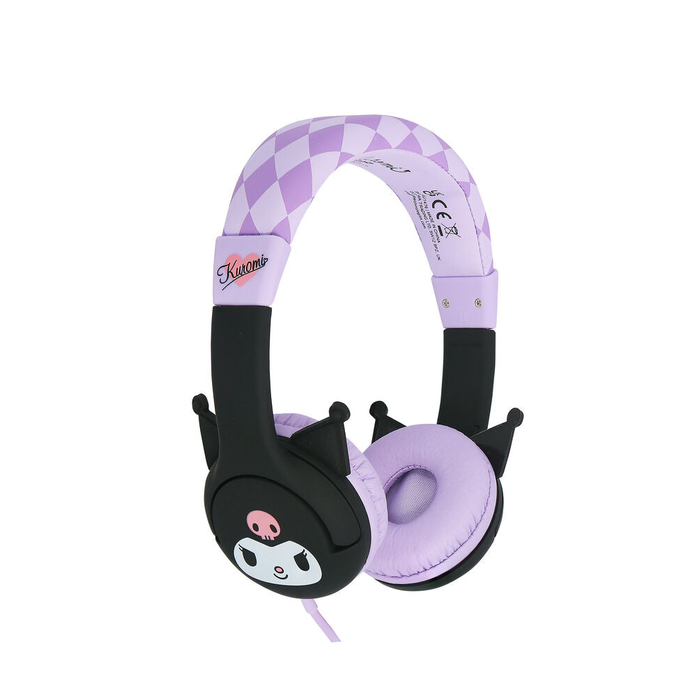 Auriculares infantiles Kuromi Hello Kitty en lila y negro - 2