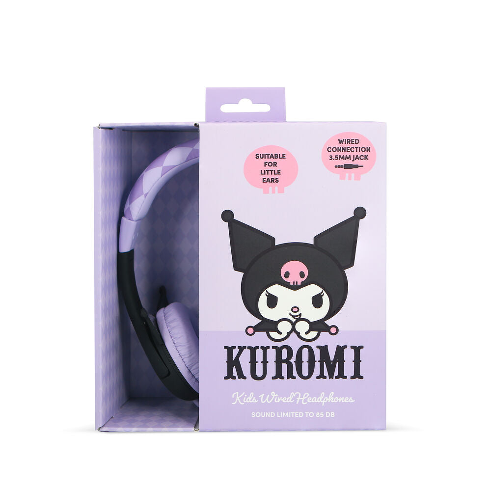 Auriculares infantiles Kuromi Hello Kitty en lila y negro - 3