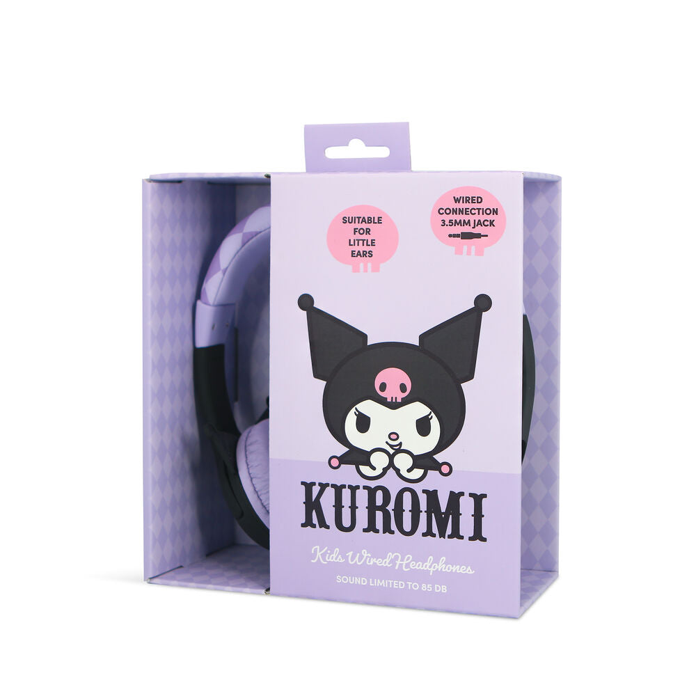 Auriculares infantiles Kuromi Hello Kitty en lila y negro - 11