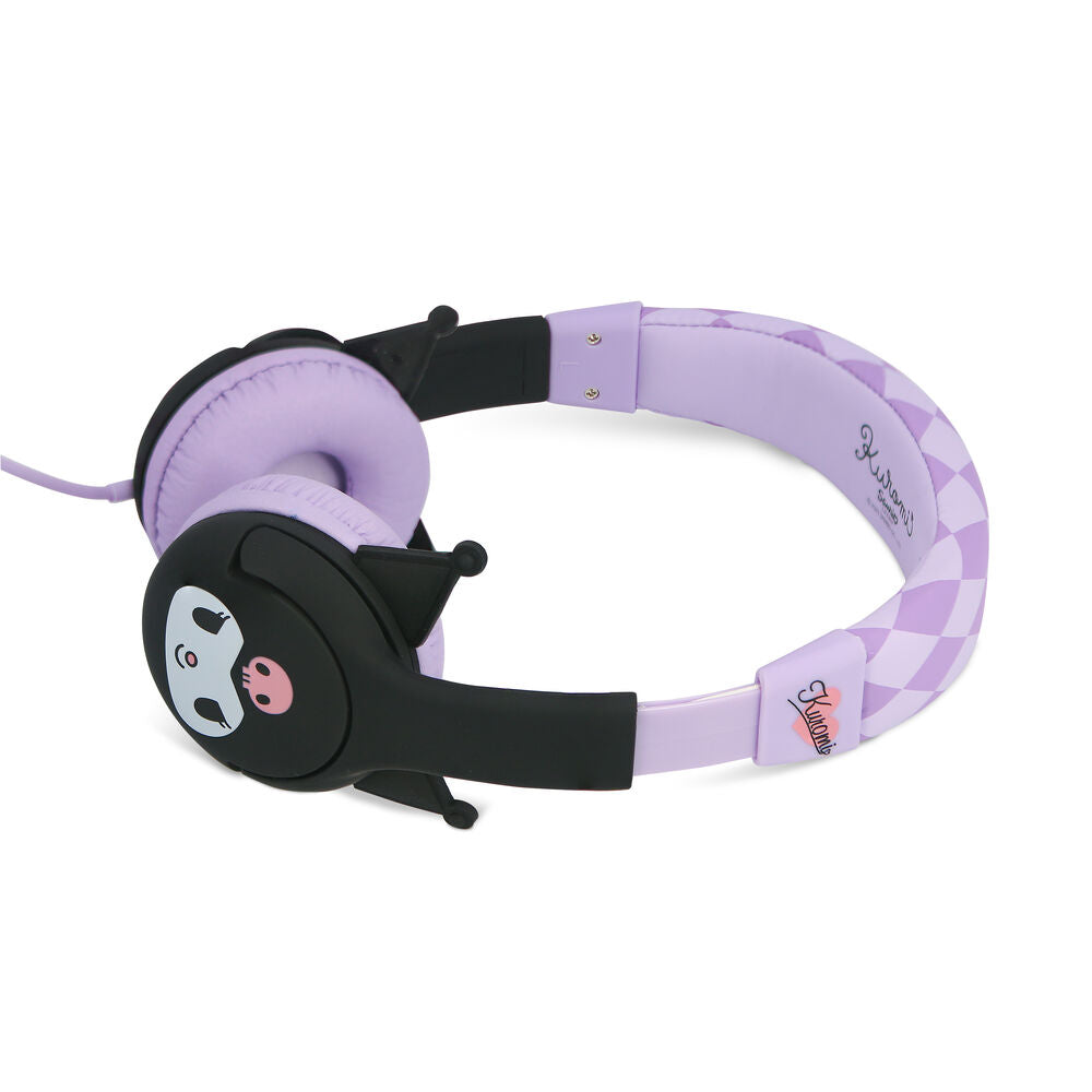 Auriculares infantiles Kuromi Hello Kitty en lila y negro - 9