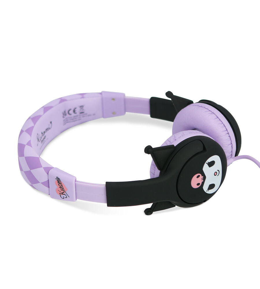Auriculares infantiles Kuromi Hello Kitty en lila y negro - 7