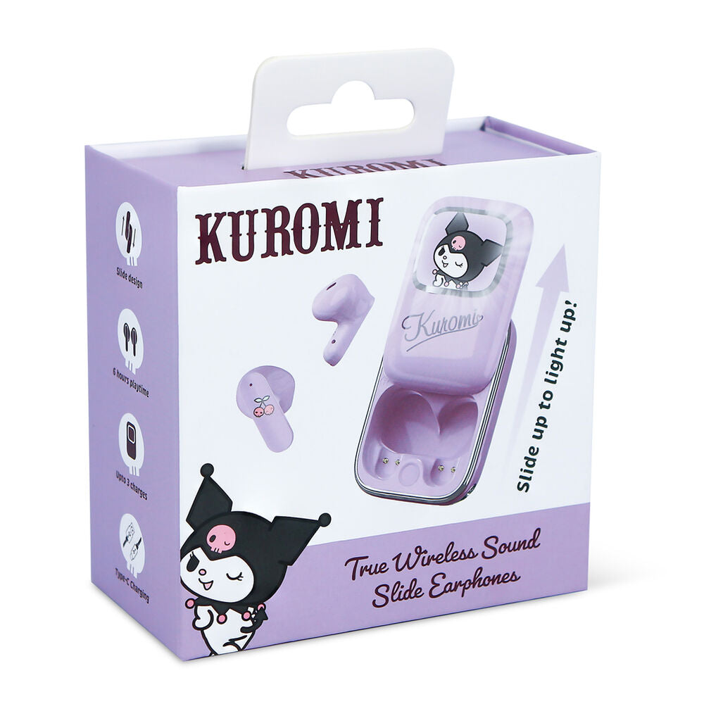 Auriculares TWS lila de Kuromi con estuche deslizante - 4