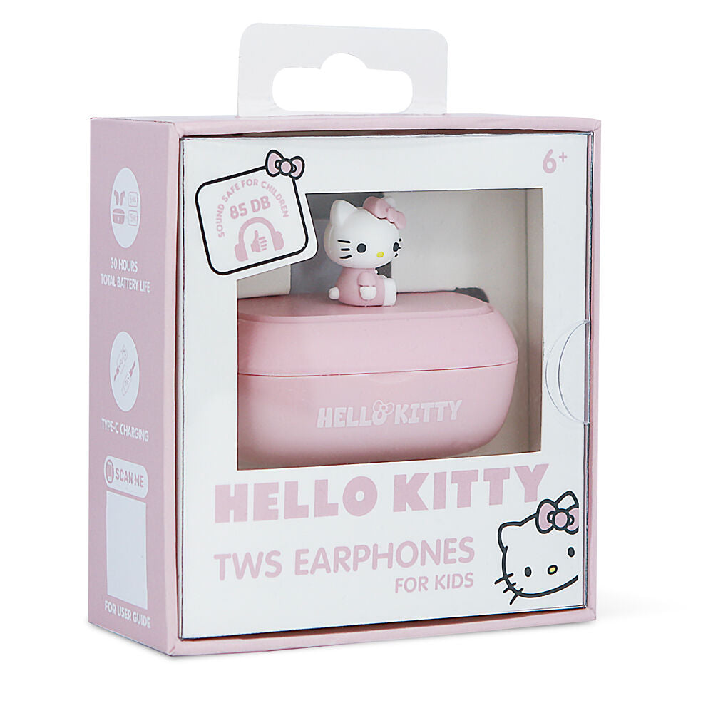 Auriculares TWS rosas de Hello Kitty con estuche 3D - 8