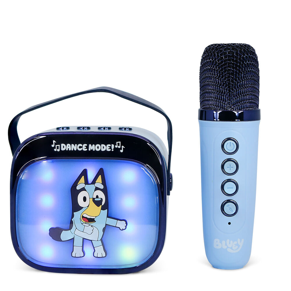Altavoz LED de karaoke Bluey con micrófono inalámbrico