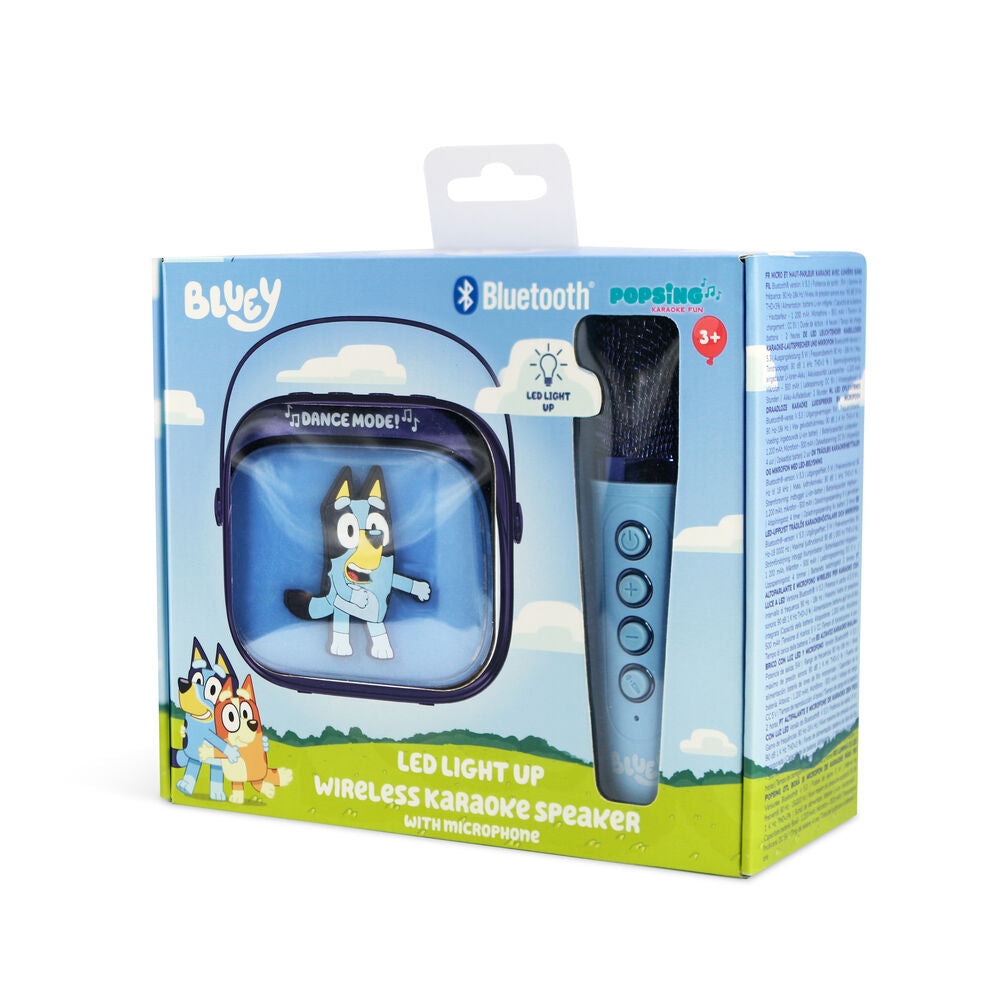 Altavoz LED de karaoke Bluey con micrófono inalámbrico - 12