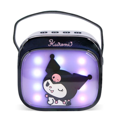 Altavoz karaoke morado Kuromi con micrófono inalámbrico y luces LED - 3