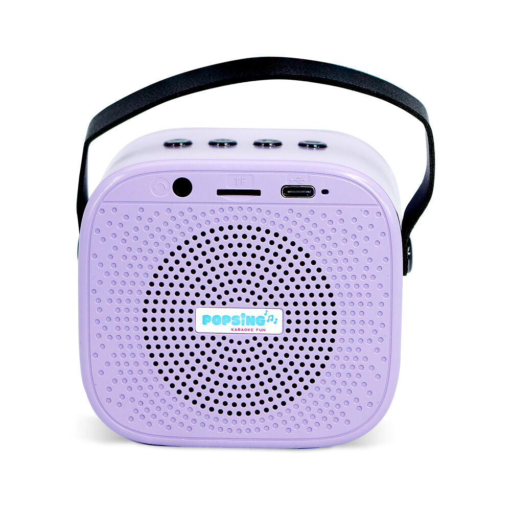Altavoz karaoke morado Kuromi con micrófono inalámbrico y luces LED - 9