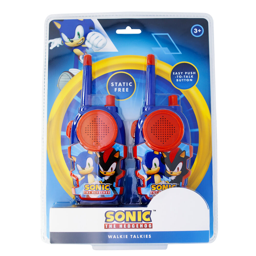 Set de walkie talkies Sonic The Hedgehog azules y rojos