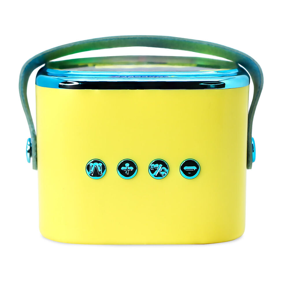 Altavoz karaoke LED amarillo de Bob Esponja con micrófono inalámbrico - 2