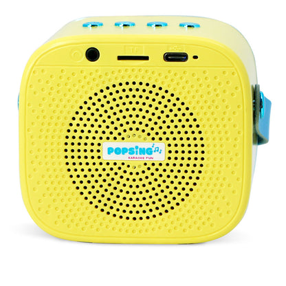 Altavoz karaoke LED amarillo de Bob Esponja con micrófono inalámbrico - 3