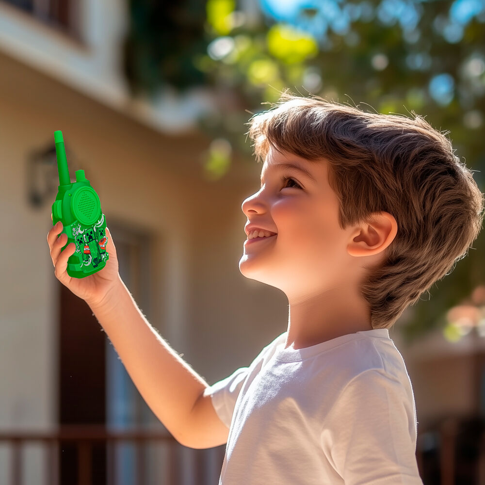 Set de dos walkie talkies verdes de Minecraft - 10