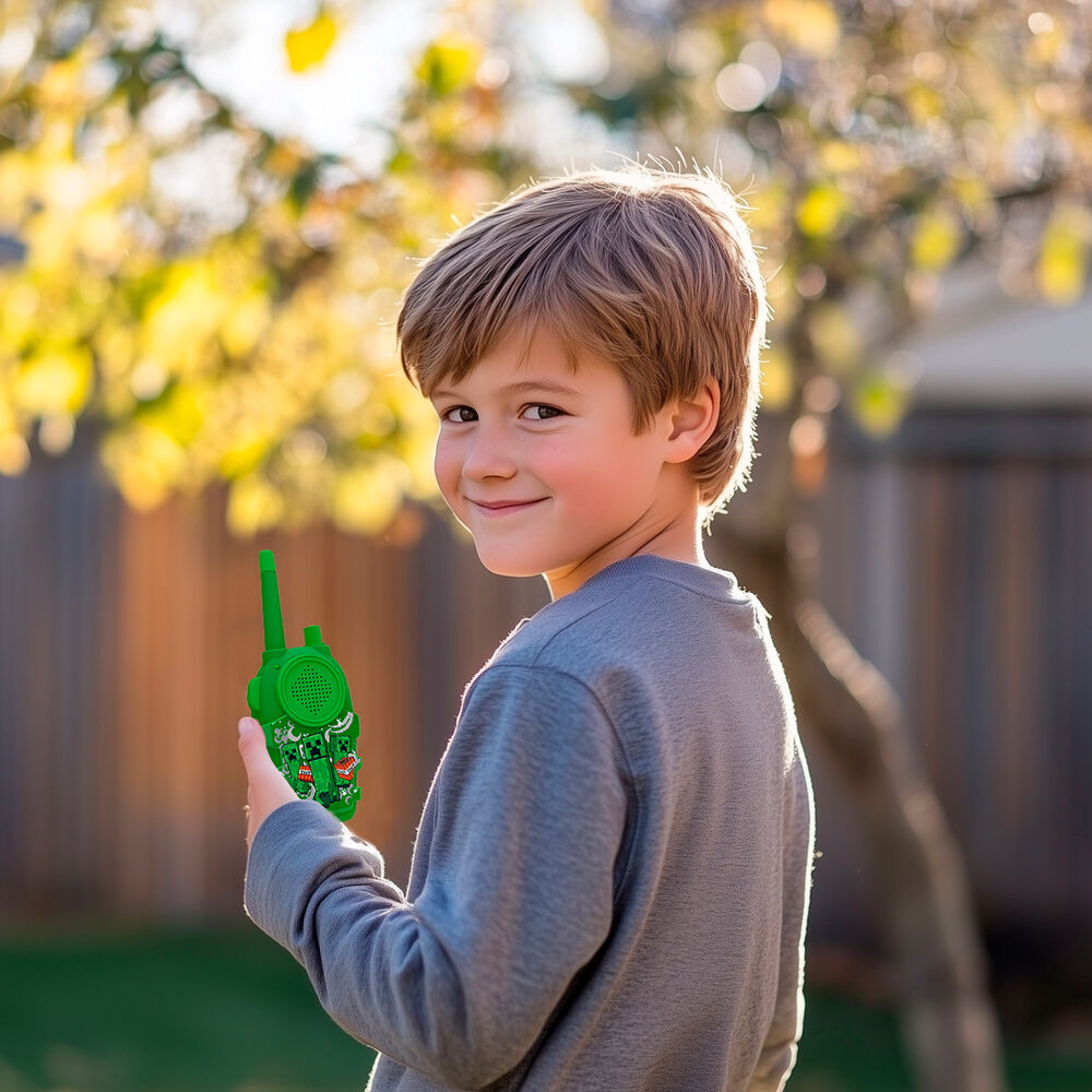 Set de dos walkie talkies verdes de Minecraft - 11