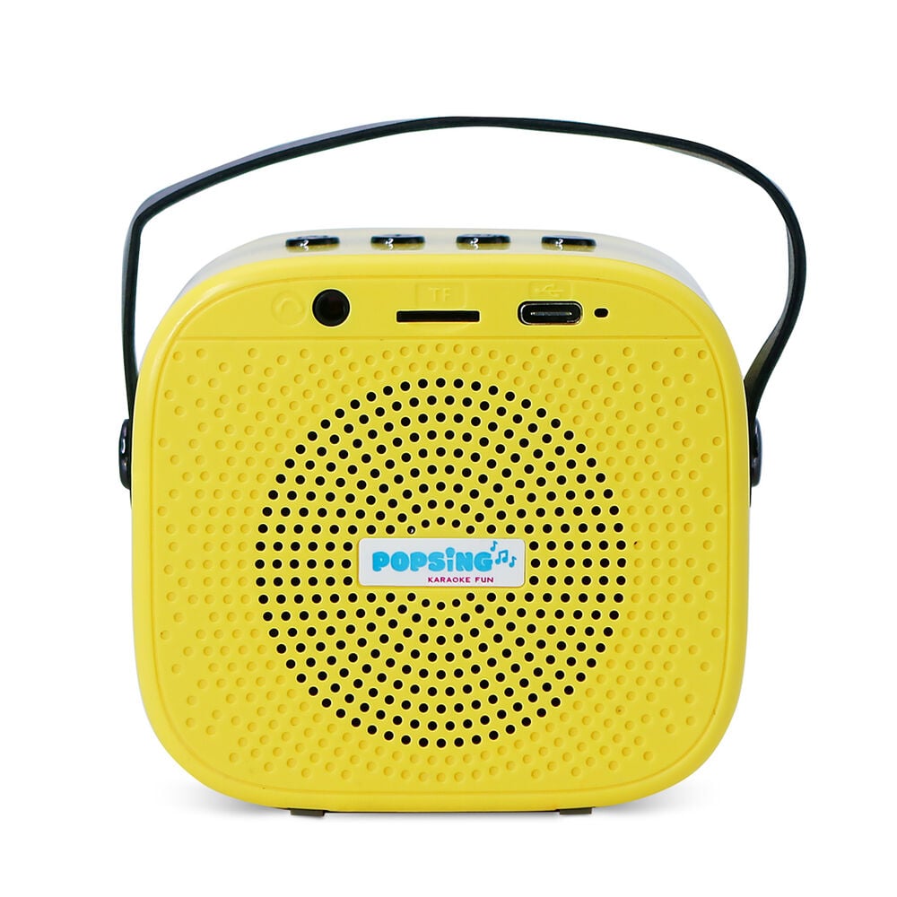 Altavoz karaoke LED amarillo de Pikachu Pokémon con micrófono inalámbrico - 10