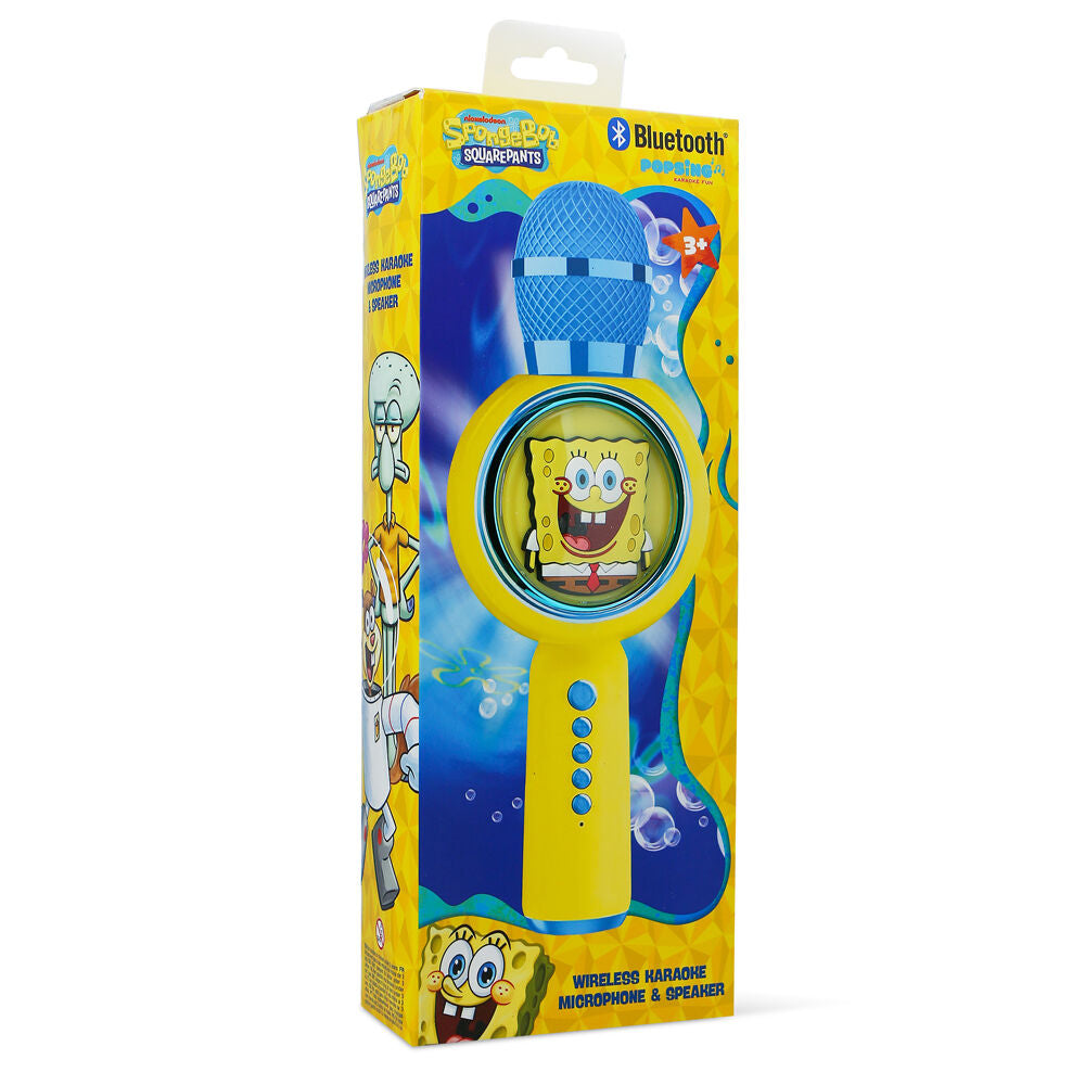Micrófono altavoz amarillo de Bob Esponja con luz LED - 11