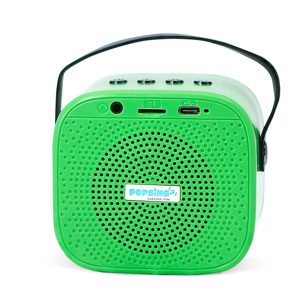 Altavoz karaoke LED verde de Minecraft con micrófono inalámbrico - 7