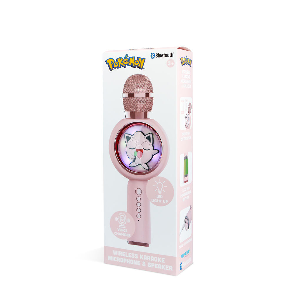 Micrófono rosa con altavoz LED de Jigglypuff Pokémon - 9