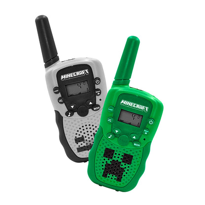 Set de dos walkie talkies Minecraft verde y gris