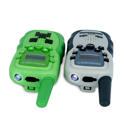 Set de dos walkie talkies Minecraft verde y gris - 3