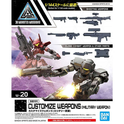 Set BANDAI HOBBY de armas militares personalizables para maquetas 30MM y 30MS