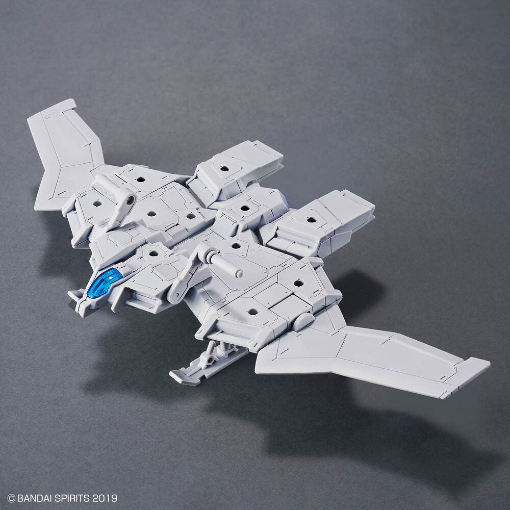 Vehículo tipo jet 30MM Exa-Vehicle Wing Mobile blanco con cabina azul - 2